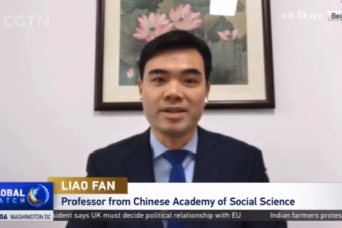 Professor Liao Fan Interviewed by CGTN on BNO Passports
