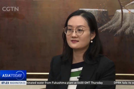 Luo Huanxin, an associate research fellow at CASS Institute of International Law, interviewed by CGTN on the legal nature of Japan's release of radioactive water into the Pacific Ocean